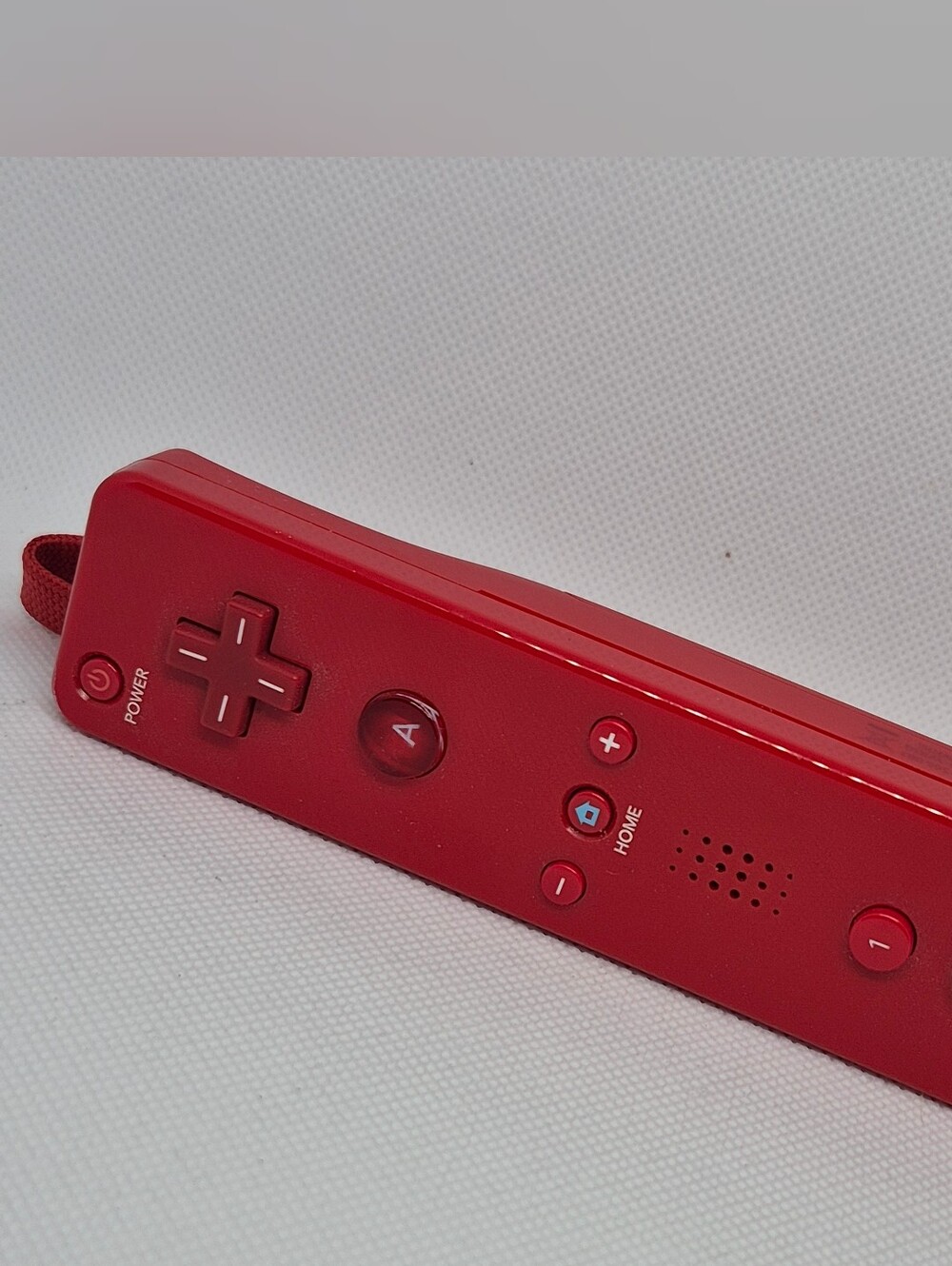 Red Nintendo Wii Motion Plus Controller RVL-036 OEM Tested And Working